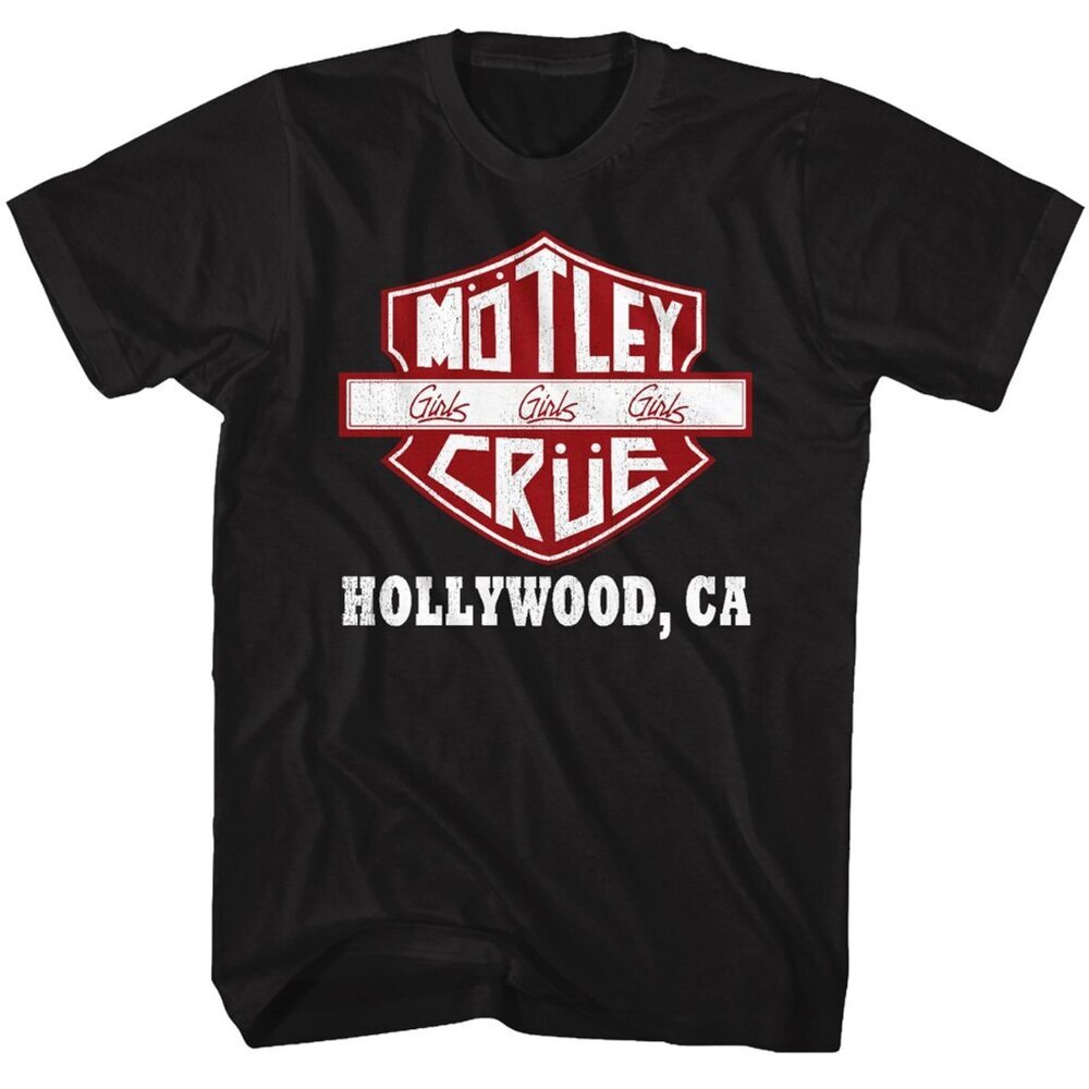 Motley Crue Girls Girls Hollywood CA Rock Band Music Fan Graphic T-Shirt 159
